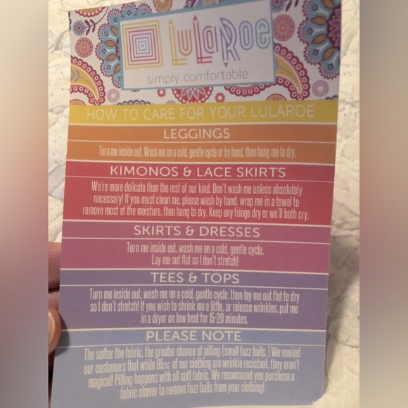 LuLaRoe Tall & Curvy leggings, orange/purple/navy paisley/floral pattern. - Picture 5 of 6